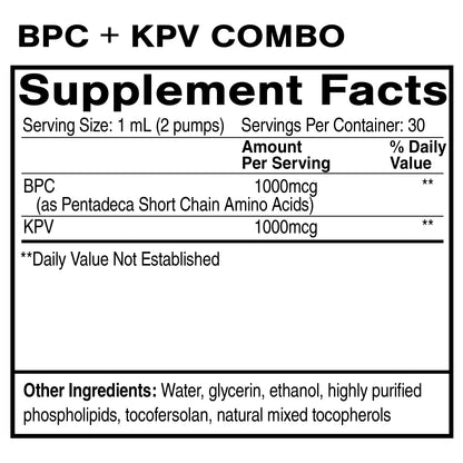 BPC + KPV, Oral Liposomal | Supports GI Repair, Gut-Immune Resilience, and Connective Tissue Optimization