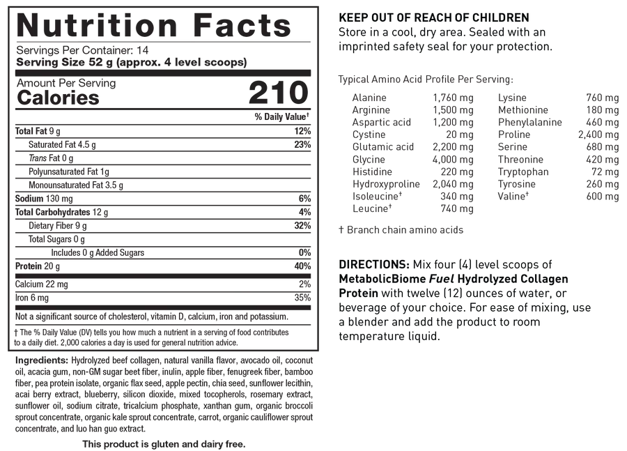 Clean Protein Metabolic Shake | Promotes Healthy Biome Dr Aziz Shop