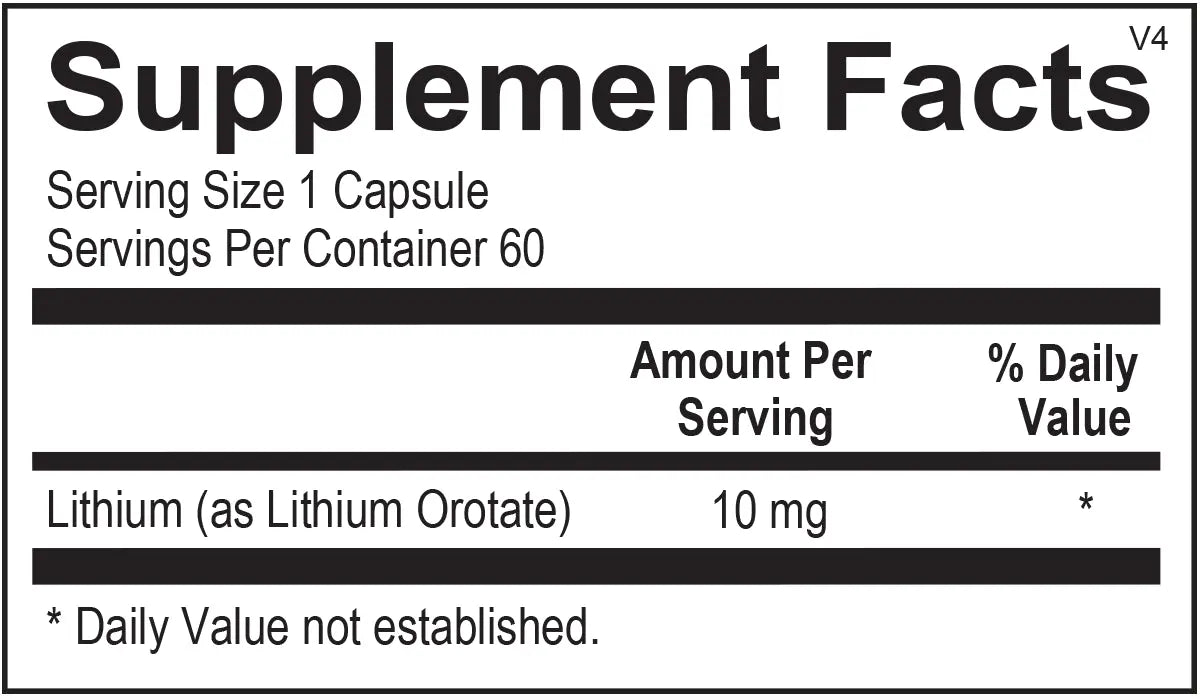 Lithium 10mg | Promotes Positive Mental Outlook Dr Aziz Shop