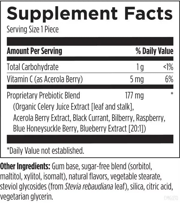 Nox Oral Microbiome Gum | Supports Nitric Oxide and Healthy Oral Microbiome Dr Aziz Shop