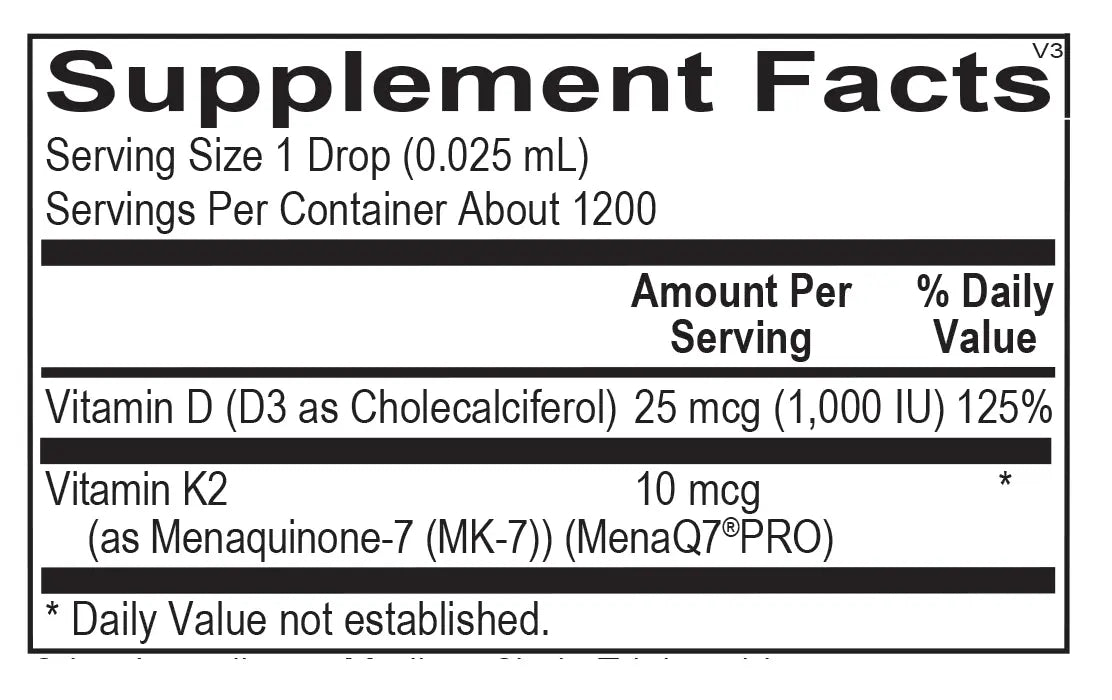 Liquid D3 with K2 | Bone Strength and Cardiovascular Health Dr Aziz Shop