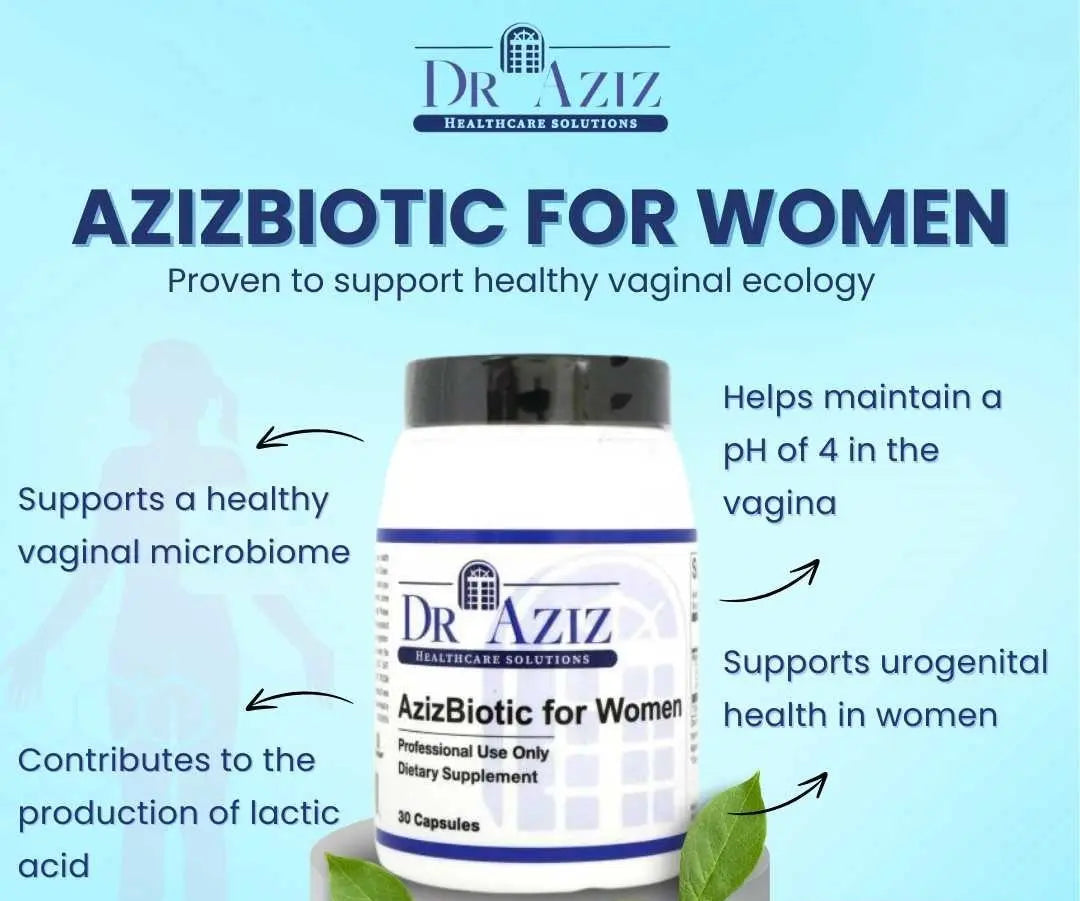 AzizBiotic for Women| Maintain Healthy Vaginal Microflora Dr Aziz Shop