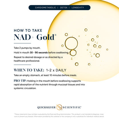 NAD + Gold Liposomal | Support Metabolism, Energy, Brain Health