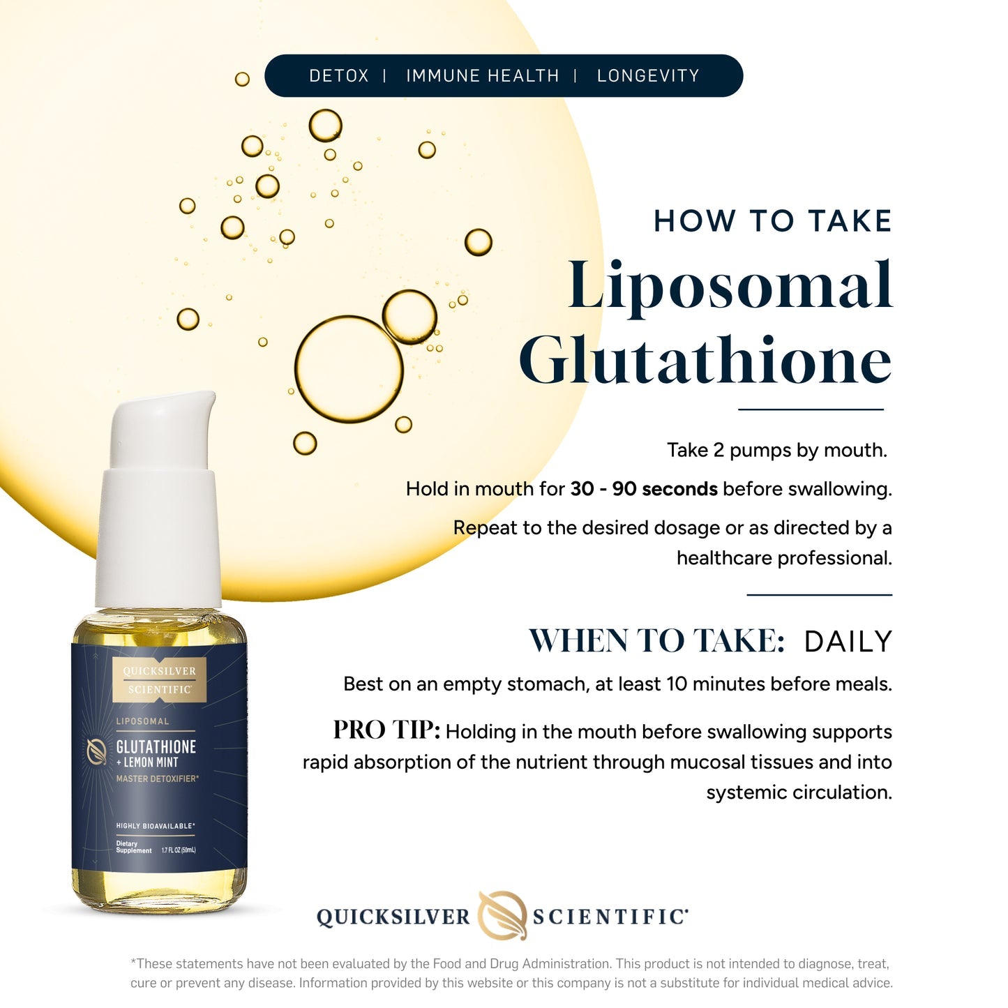 Glutathione with Lemon Mint | Supports Healthy Aging, Immunity, Detoxification.