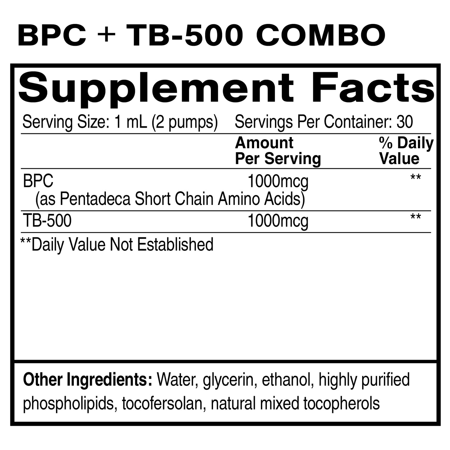BPC + TB-500, Oral Liposomal | Supports Advanced Tissue Repair and Growth