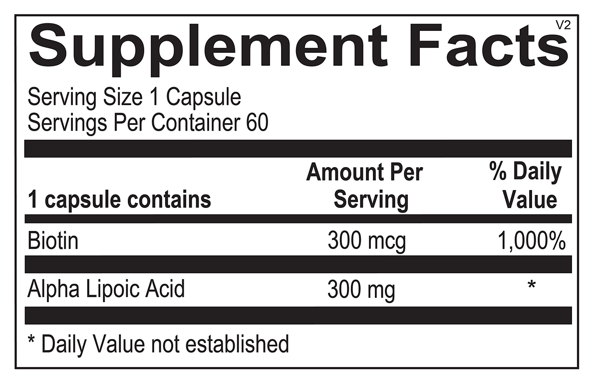 Alpha Lipoic Acid 300mg | Antioxidant Protection